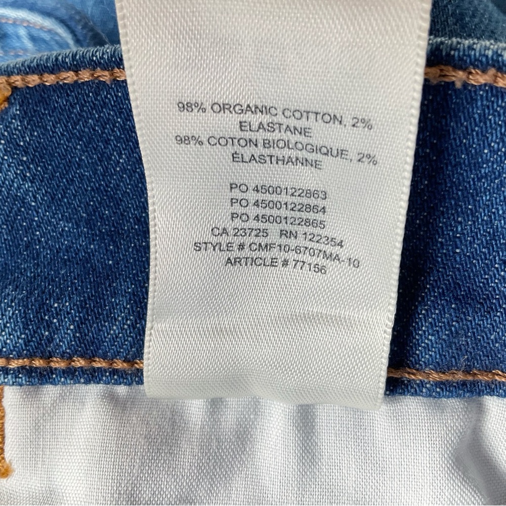 Denim Forum Francoise High Rise Straight Jeans in Between The Sheets Wash 26 - Picture 11 of 11